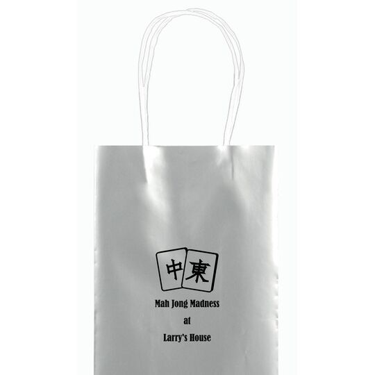 Mah Jong Tile Mini Twisted Handled Bags